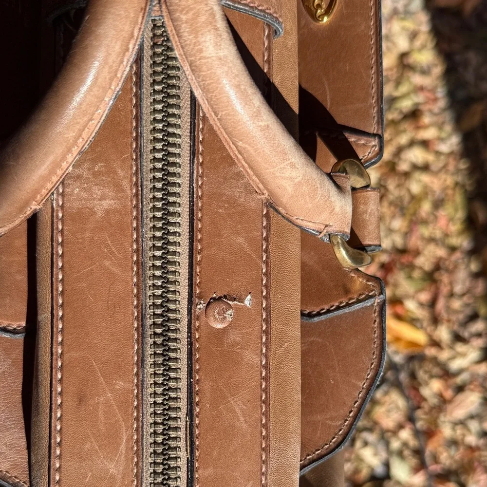 Gucci vintage Brown Leather Bag/Suitcase
